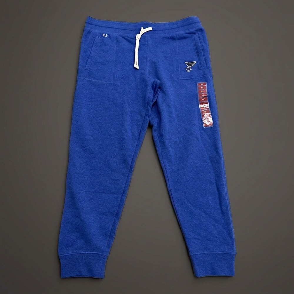 NWT Champion St. Louis Blues Sweatpants Men's XL Blue Joggers NHL Hockey